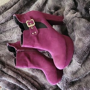 G by Guess Purple Booties